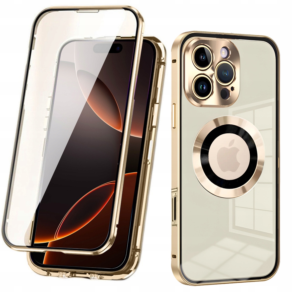 Magnetyczne Etui Dual Glass z MagSafe do iPhone 16 Pro Max, Obudowa