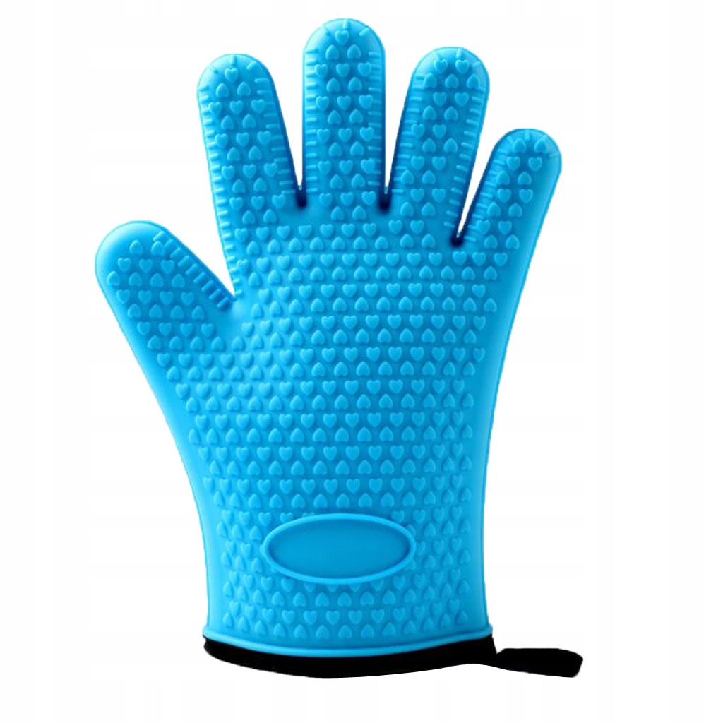 Silikónové kuchynské rukavice - modrá