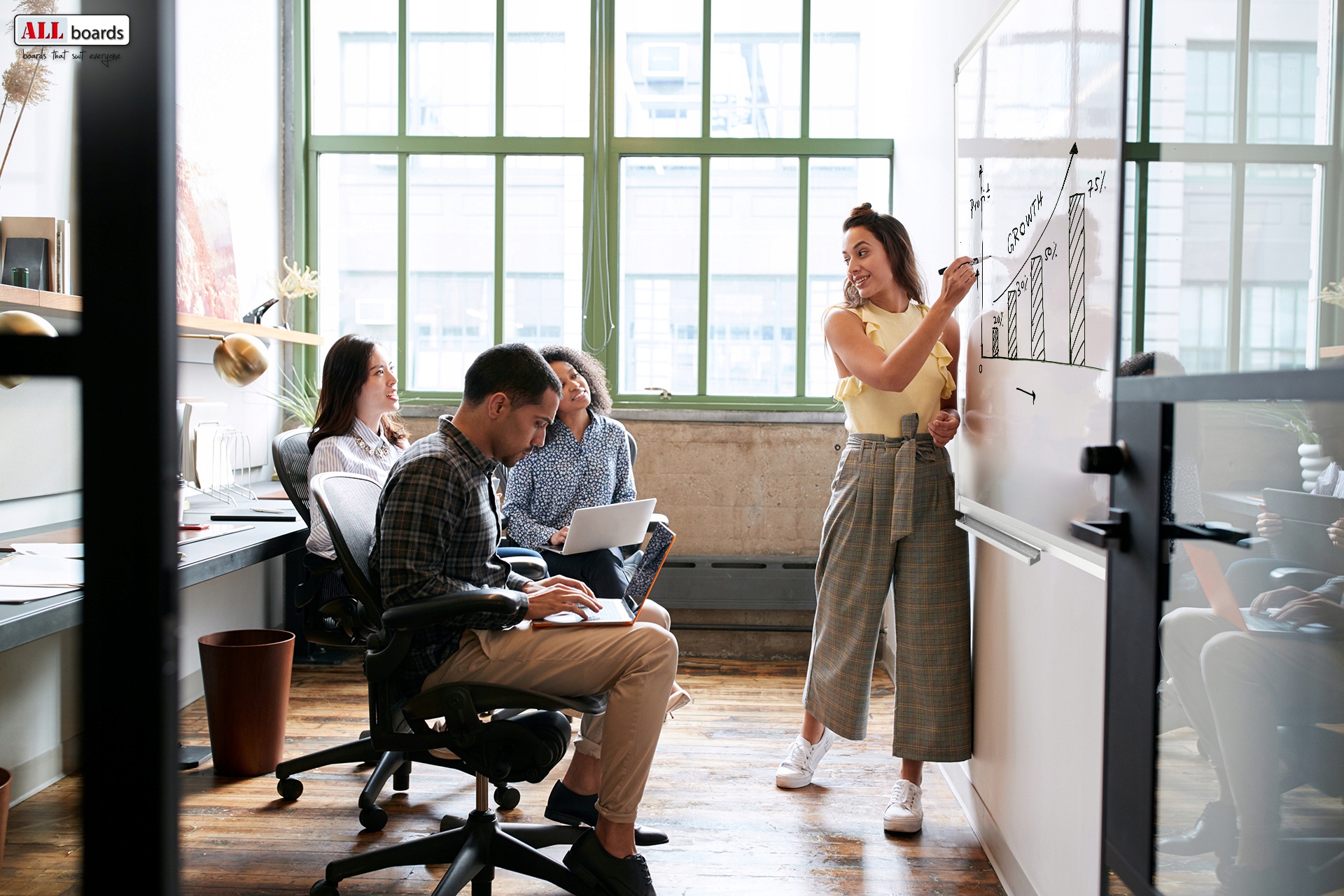 Tablica magnetyczna suchościeralna 45x60 60x45 Długość 45 cm