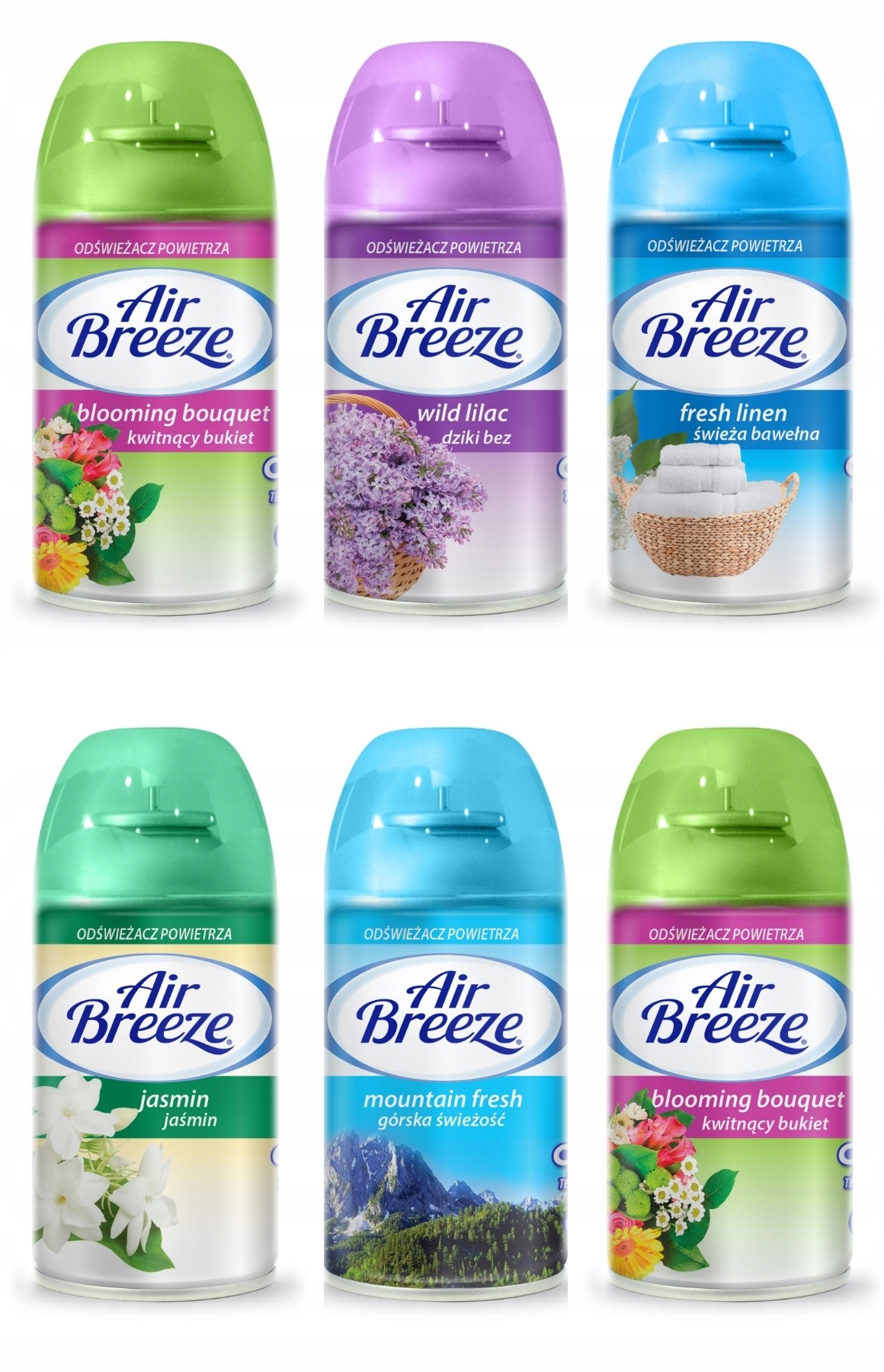 

Odświeżacz powietrza zapas Air Breeze 6 szt (mix)