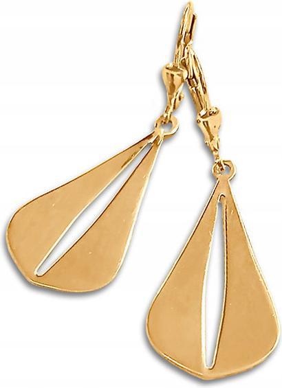 Zlaté dámské náušnice ve tvaru slzy, dlouhé visící 585 rampouchy jako dárek 2,85g