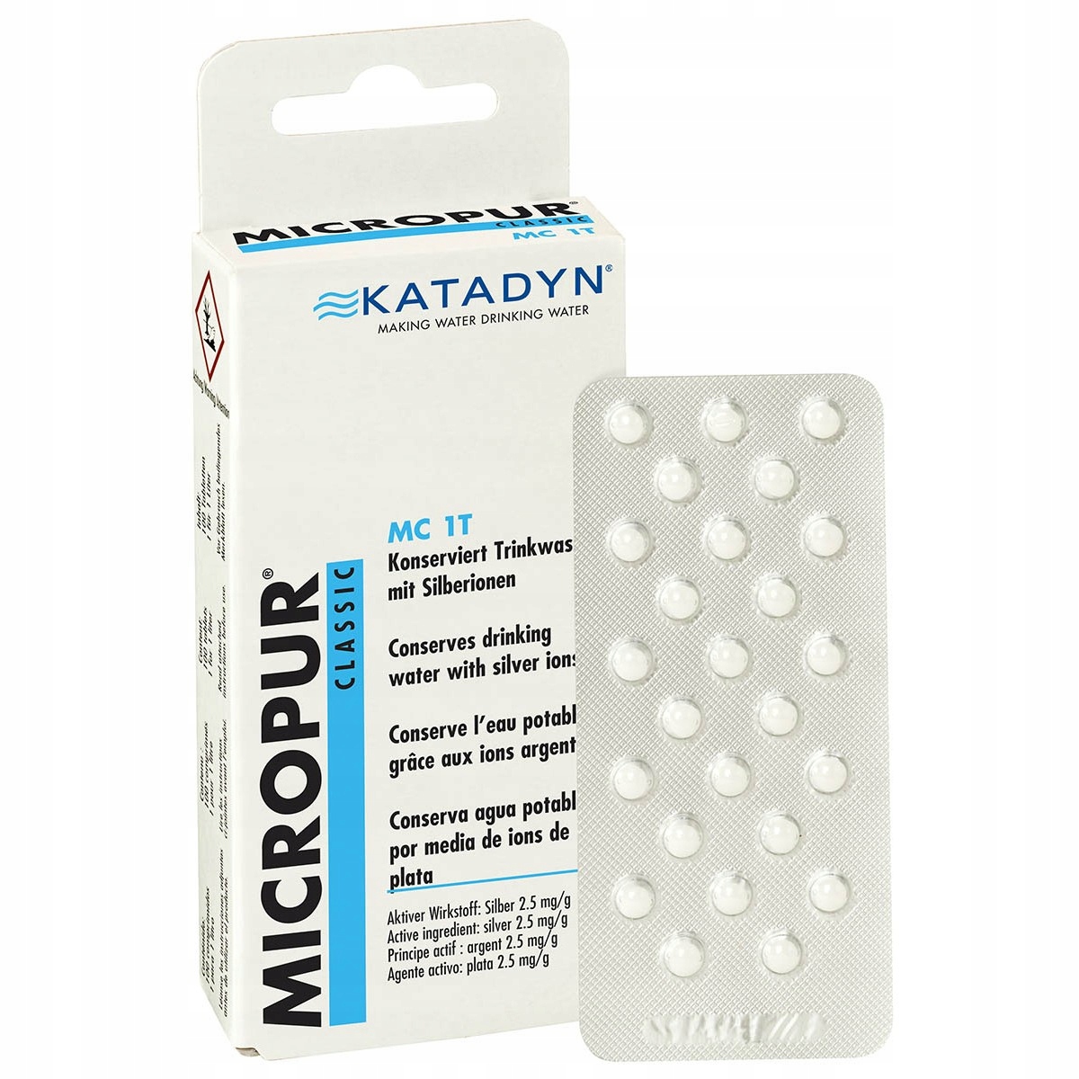 Katadyn MC 1T, 100 tablet pro úpravu a konzervaci vody