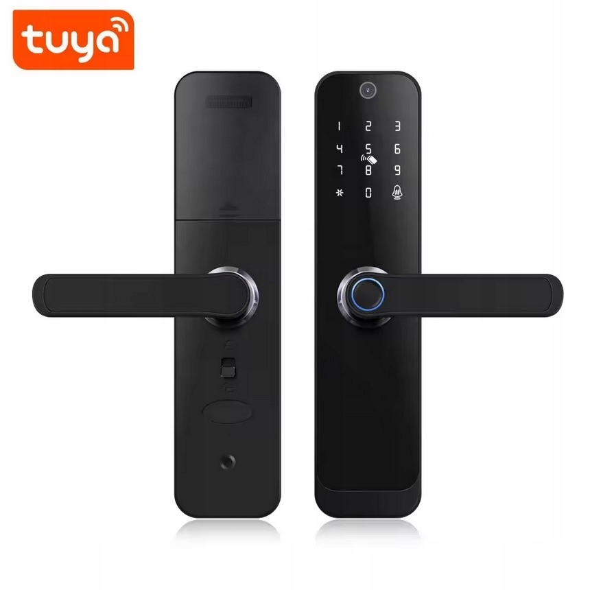 Elektronický Zámek Na Dveře Klika Na Šifru Kód Otisk Prstu Tuya Wifi