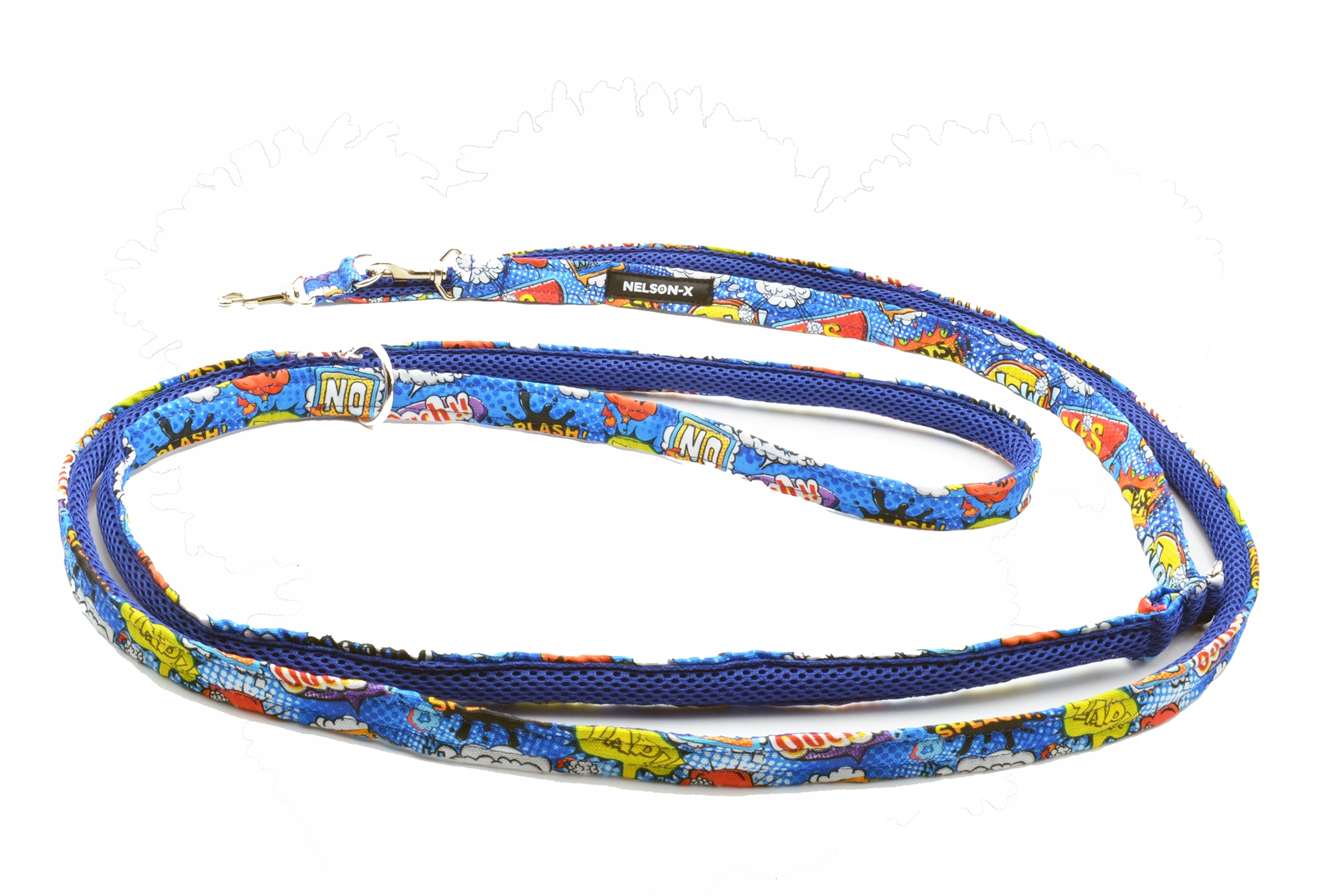 Levně Vodítko Přepínací Pro Psa Nelson-x Mesh 2,5 M/2,5 CM, Vypouštěcí Karabinka Ja