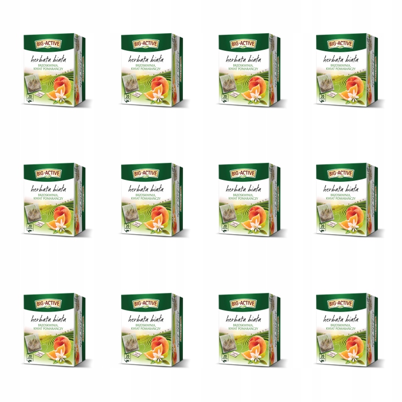 Big-Active Čaj Bílý Broskvový Pomerančový květ X12