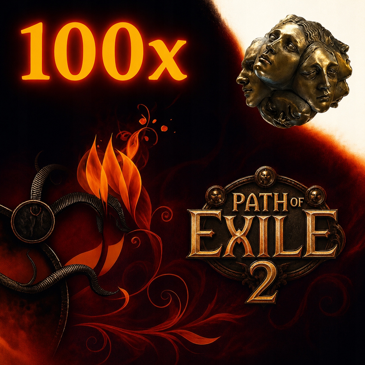 100x Exalted Orb Return the Ancients Runes Aldur Path of Exile 2 poe2 ...