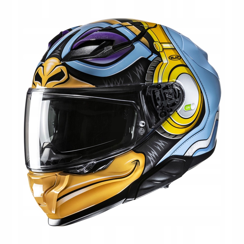 Motocyklová Prilba Hjc F71 Monkey Dj Blue Orange M