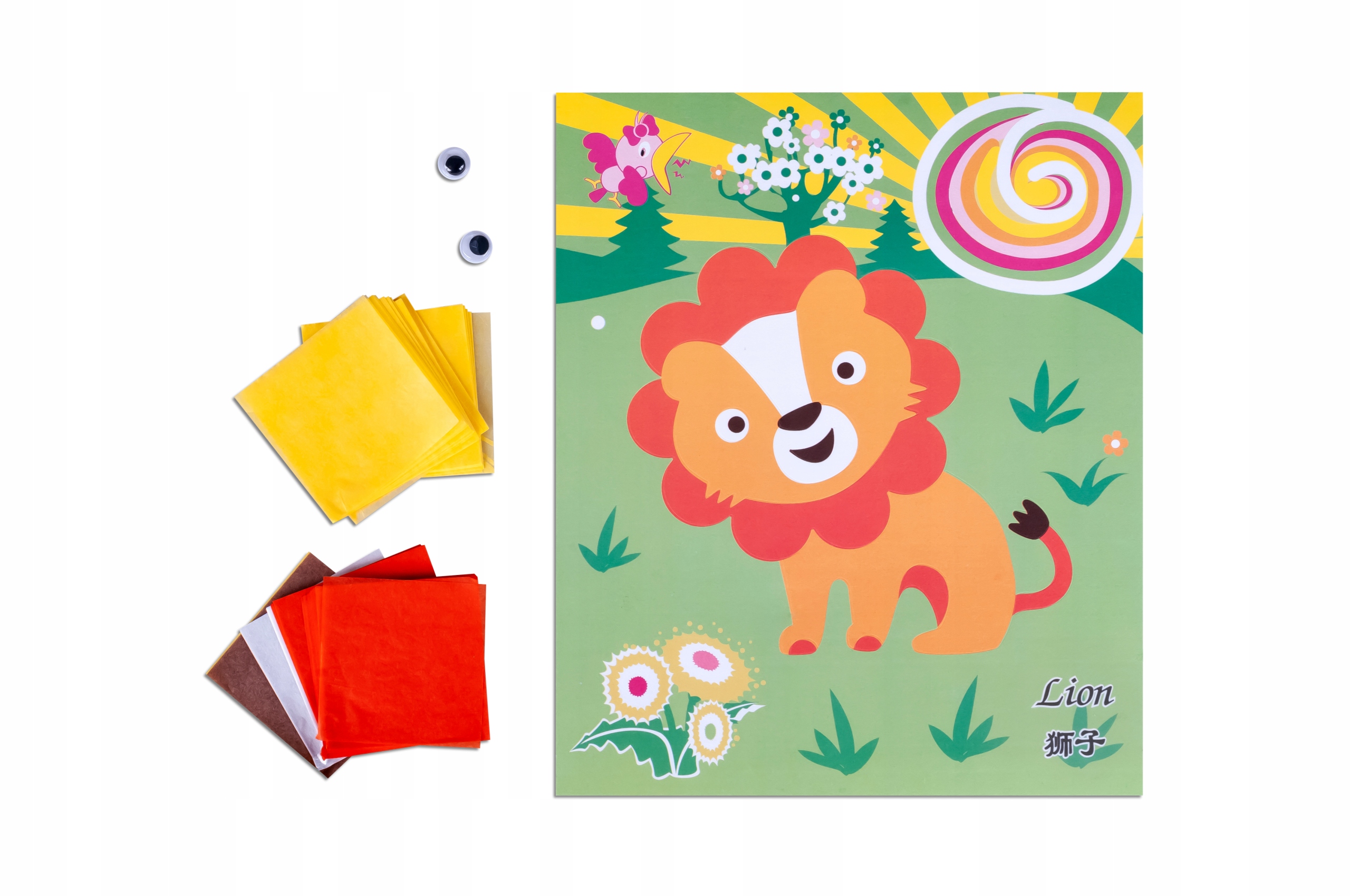 MOZAIKA WYKLEJANKA Z BIBUŁY DLA DZIECI INTEGRACJA SENSORYCZNA FANDY 6SZT. Płeć chłopcy dziewczynki