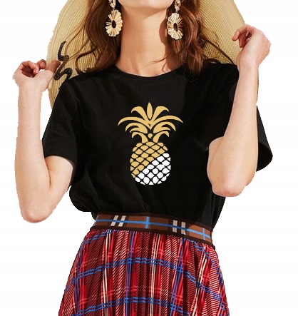 

T-shirt Koszulka Damska Z Nadrukiem Hit XXL