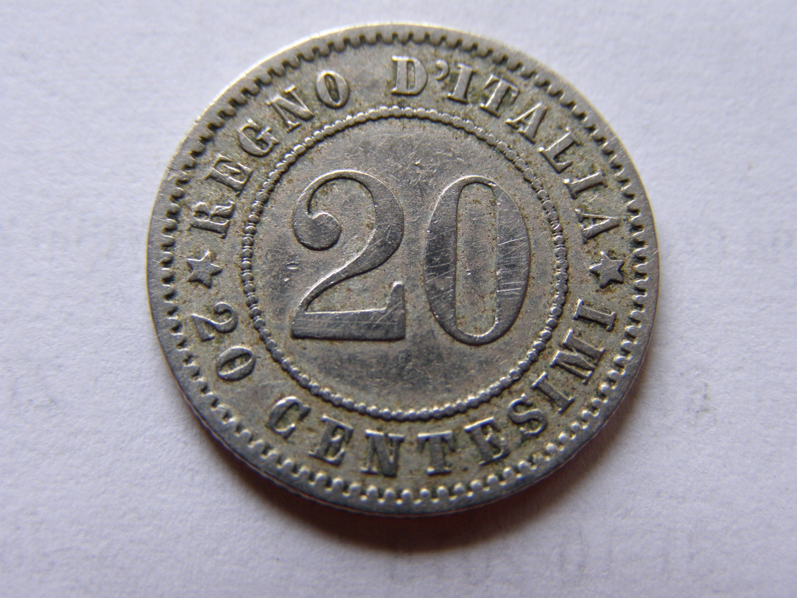 WŁOCHY ITALIA 20 CENTESIMI 1894 ROK !!!!!!!!! 0463