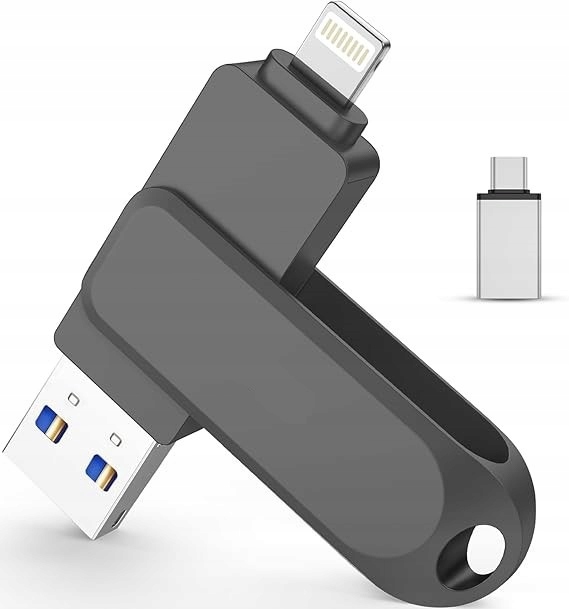 Pamięć Flash Usb 244 Gb Z 3 W 1 Usb C Usb 3.0 Lightning Do Zdjęć Przenośna