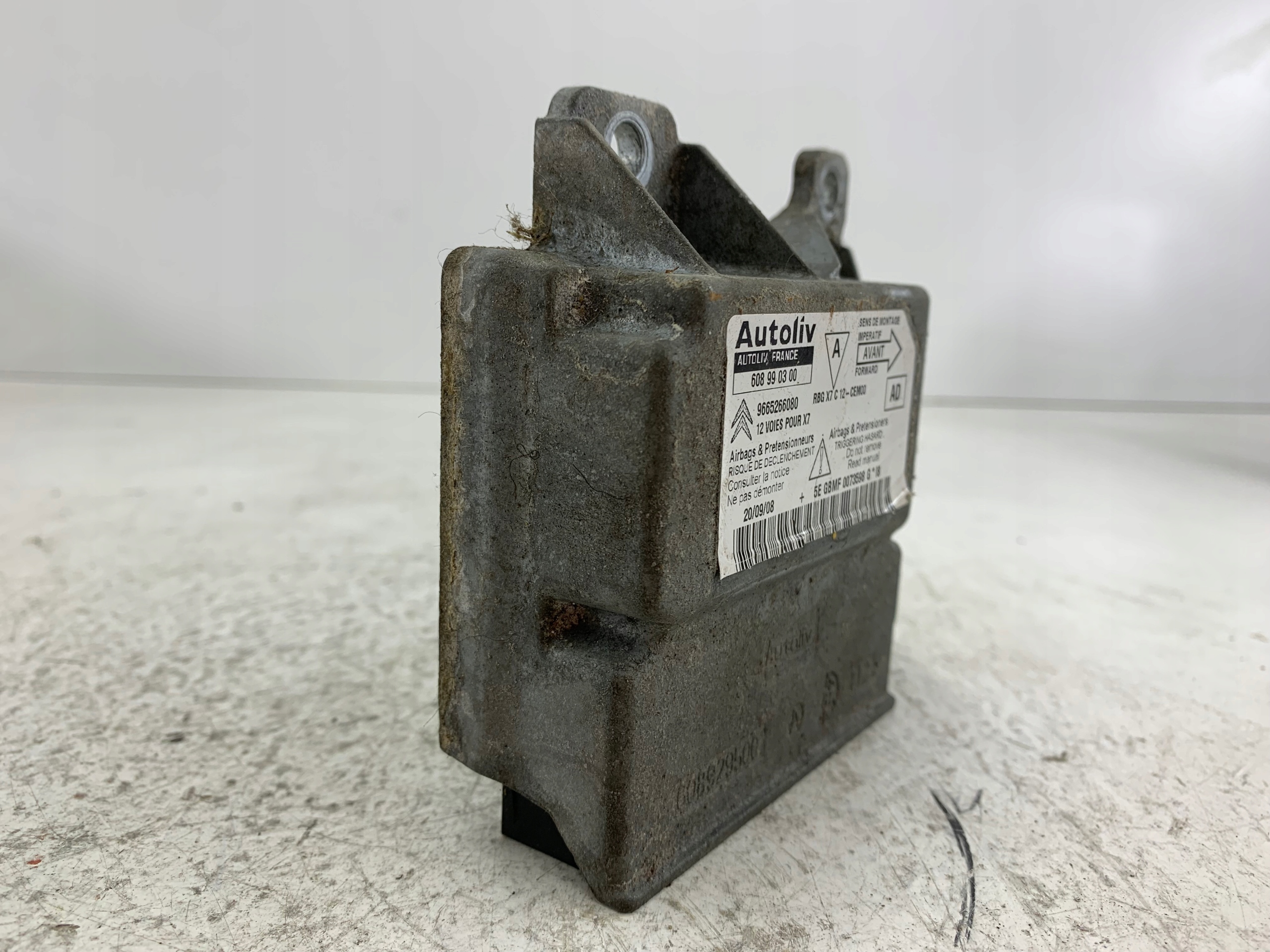CITROEN C5 III SENSOR modulo airbag airbag 9665266080