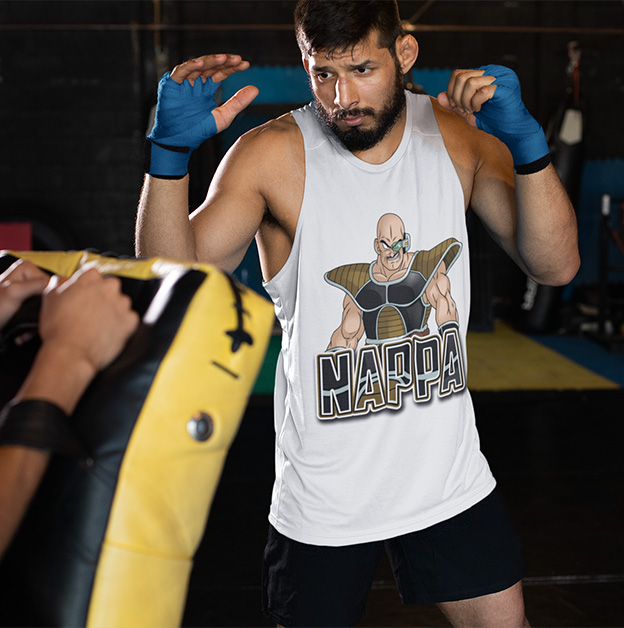 TANK TOP DRAGONBALL NAPPA Dekolt okrągły