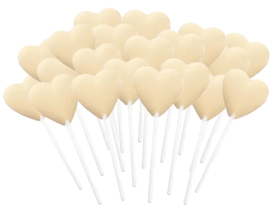 Lizak Serce biały Zestaw 20 x 13 g E.Wedel