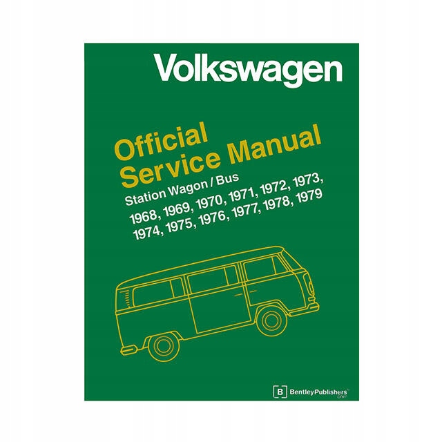Kniha Official Service Manual Vw T2 68-79