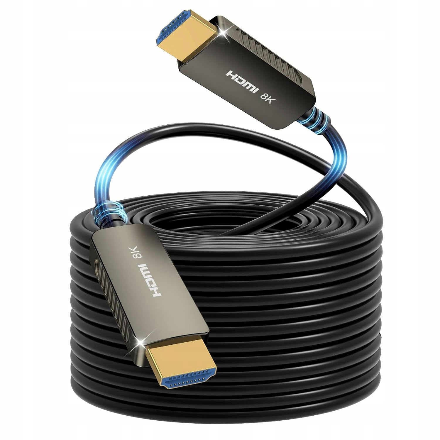 Hdmi kabel 2.1 8K 20 m Optický 48 Gbps Hdr 4K 120 Hz Arc
