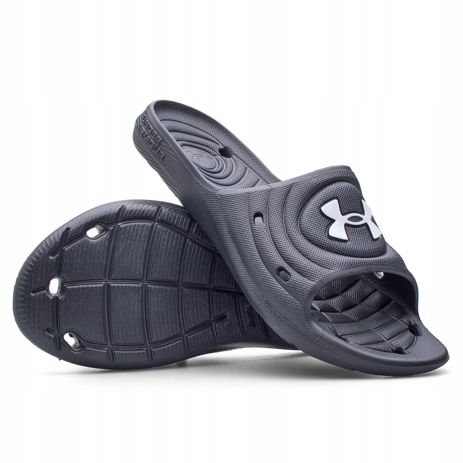 KLAPKI MĘSKIE BASENOWE UNDER ARMOUR SPORTOWE UNISEX 3023758-001 Model Locker LV