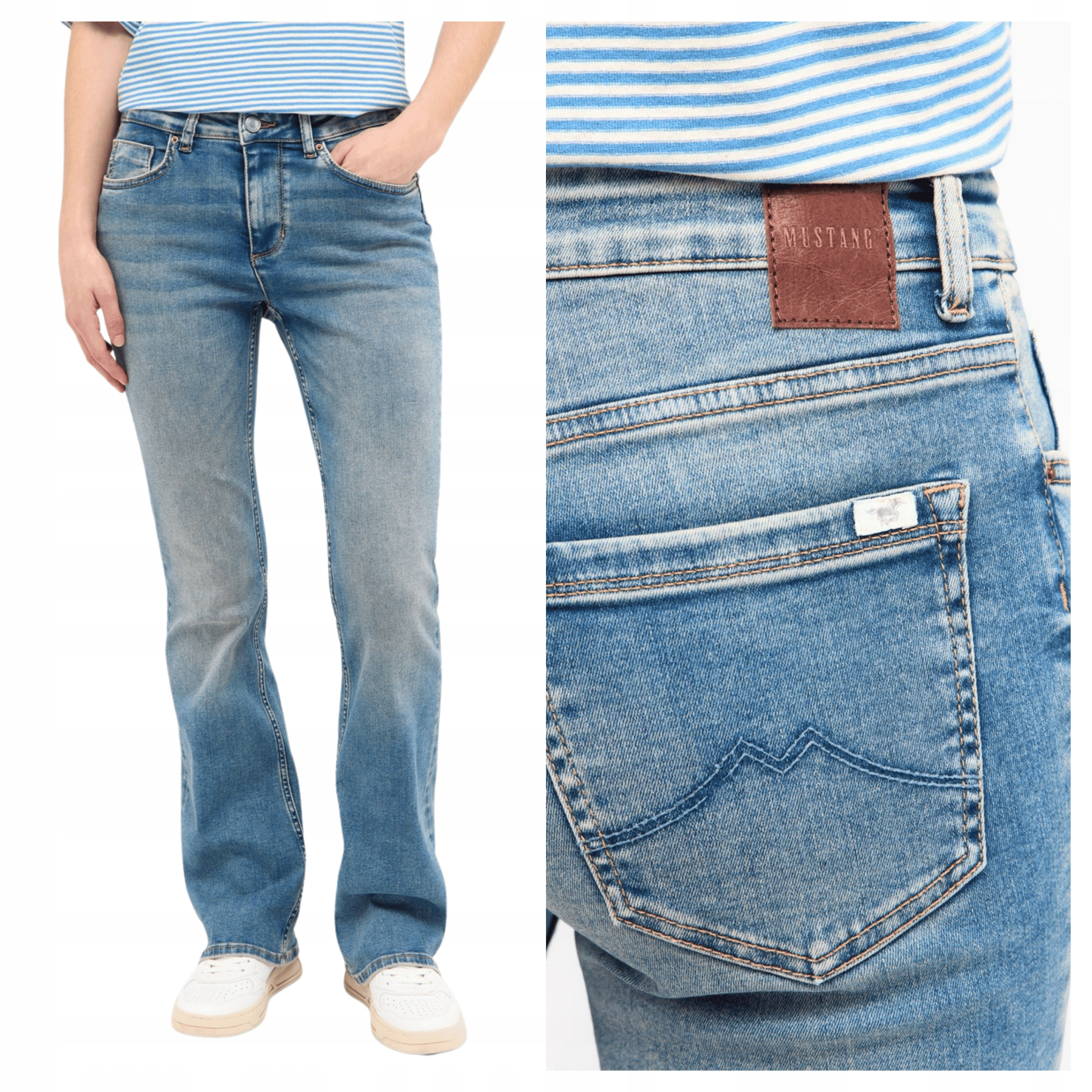 Mustang Shelby Slim Boot W27 L30 Dámské džínové kalhoty džíny Přiléhavé