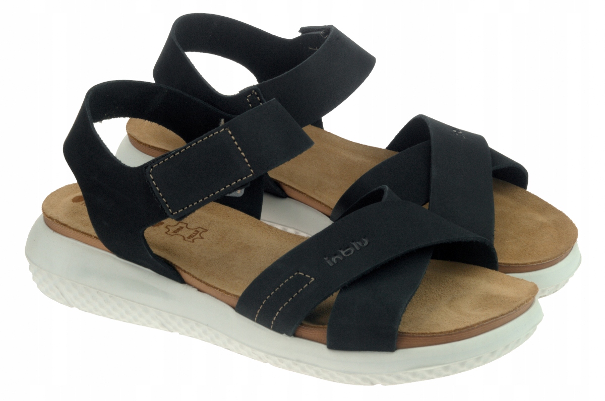 

Sandały damskie Inblu TT-16 Nero skóra na rzep 38