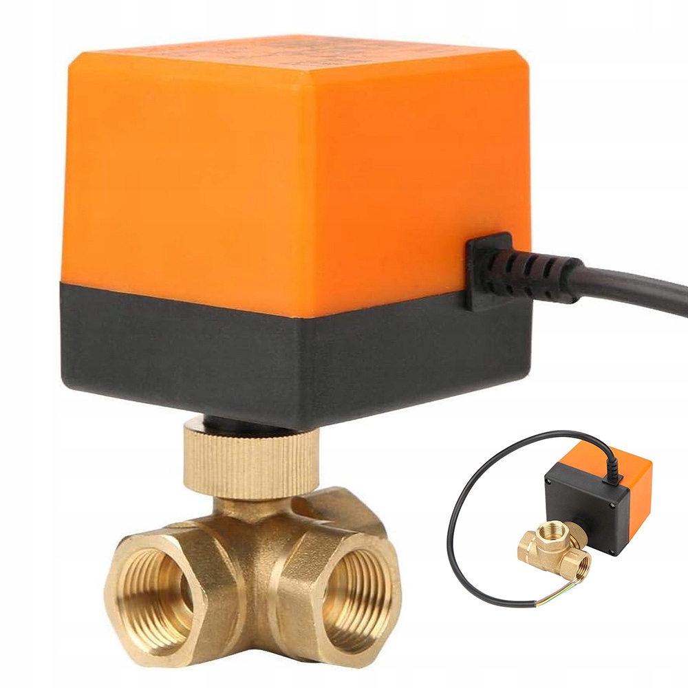 Elektrozawor Zawor 3Drogowy kulowy DN20 3/4'' 230V