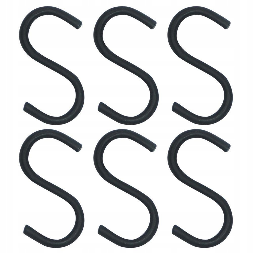 Haczyki wieszane czarne przybory kuchenne zestaw mocne wygodne