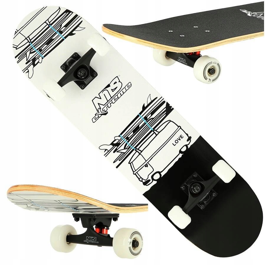 Deskorolka Nils Extreme Nils z warstwą antypoślizgową wielokolorowy