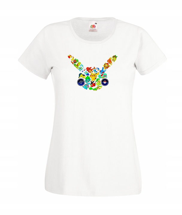 

Xs Koszulka Damska Pokemon Go Pikachu Pokeball