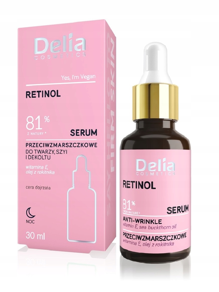 

Serum Przeciwzmarszczkowe do twarzy Retinol Delia