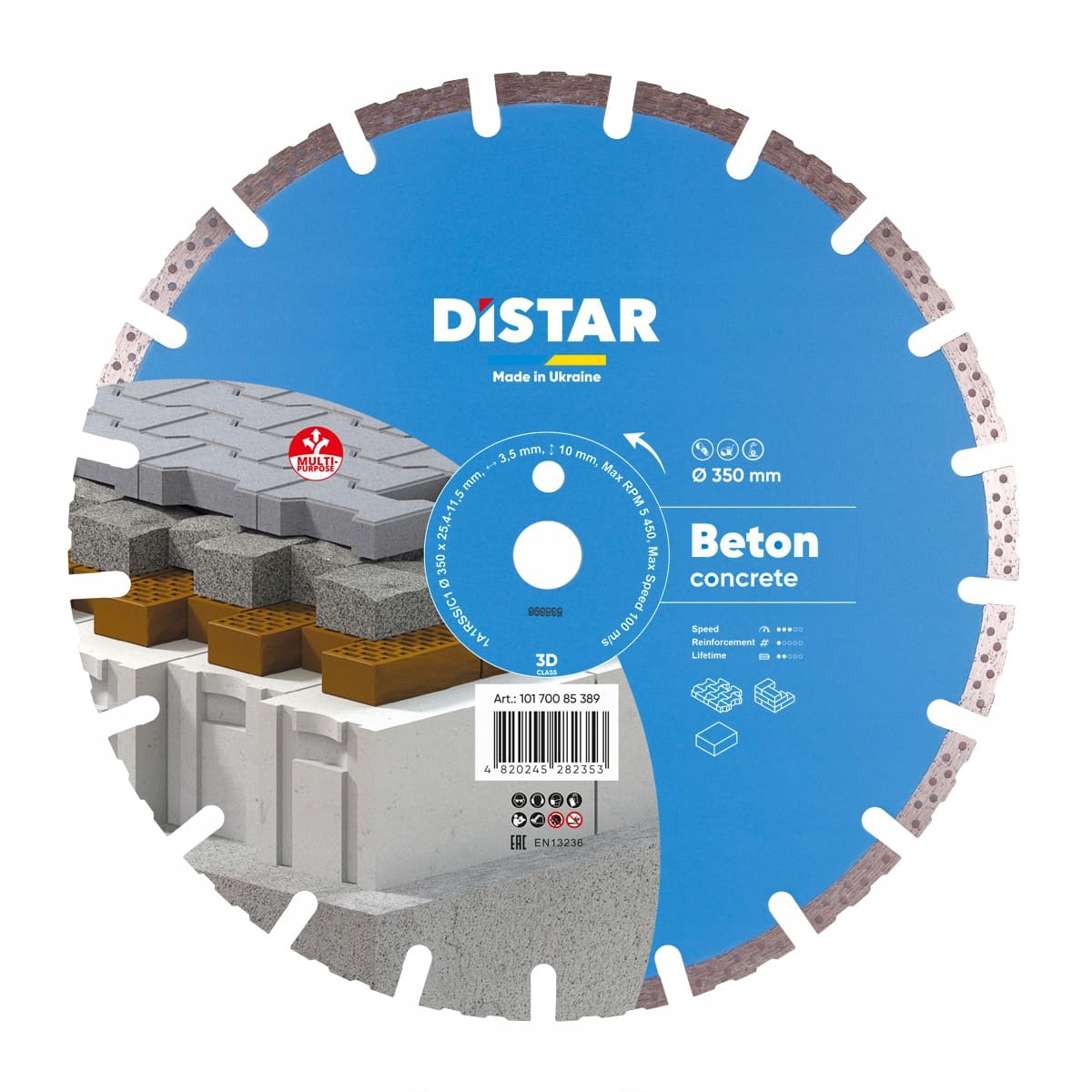Tarcza diamentowa Distar BETON fi 350mm