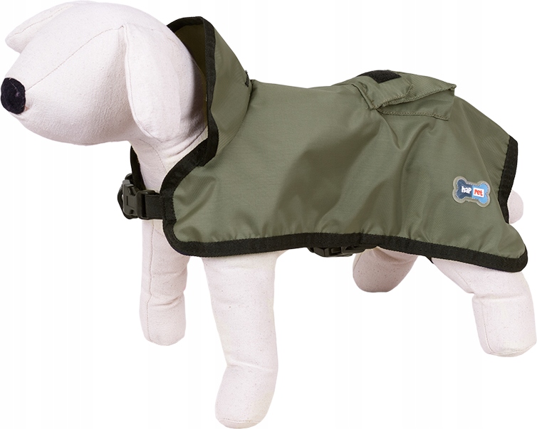 Levně Pláštěnka Pro Psa Skládací bunda na podzim olivová XL