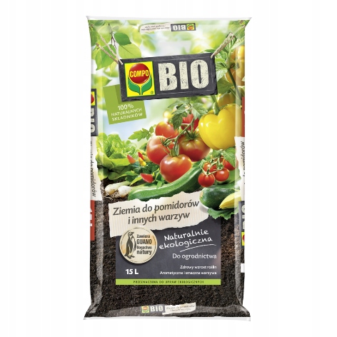 

Podłoże Do Pomidorów I Warzyw 15L Compo Bio Ziemia