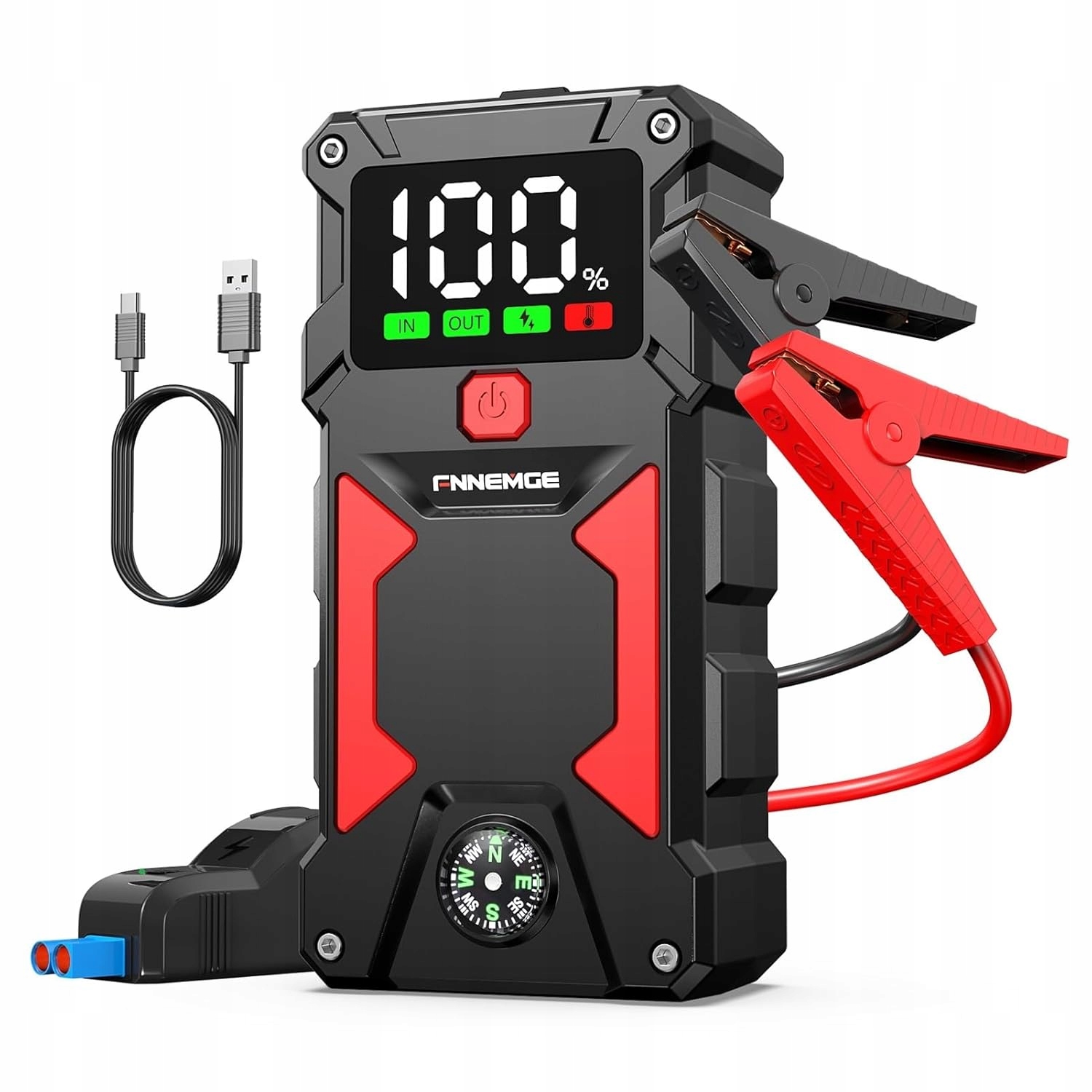 Jump Starter Rozrusznik Booster Powerbank Led 5000A 24800 mAh Baterka