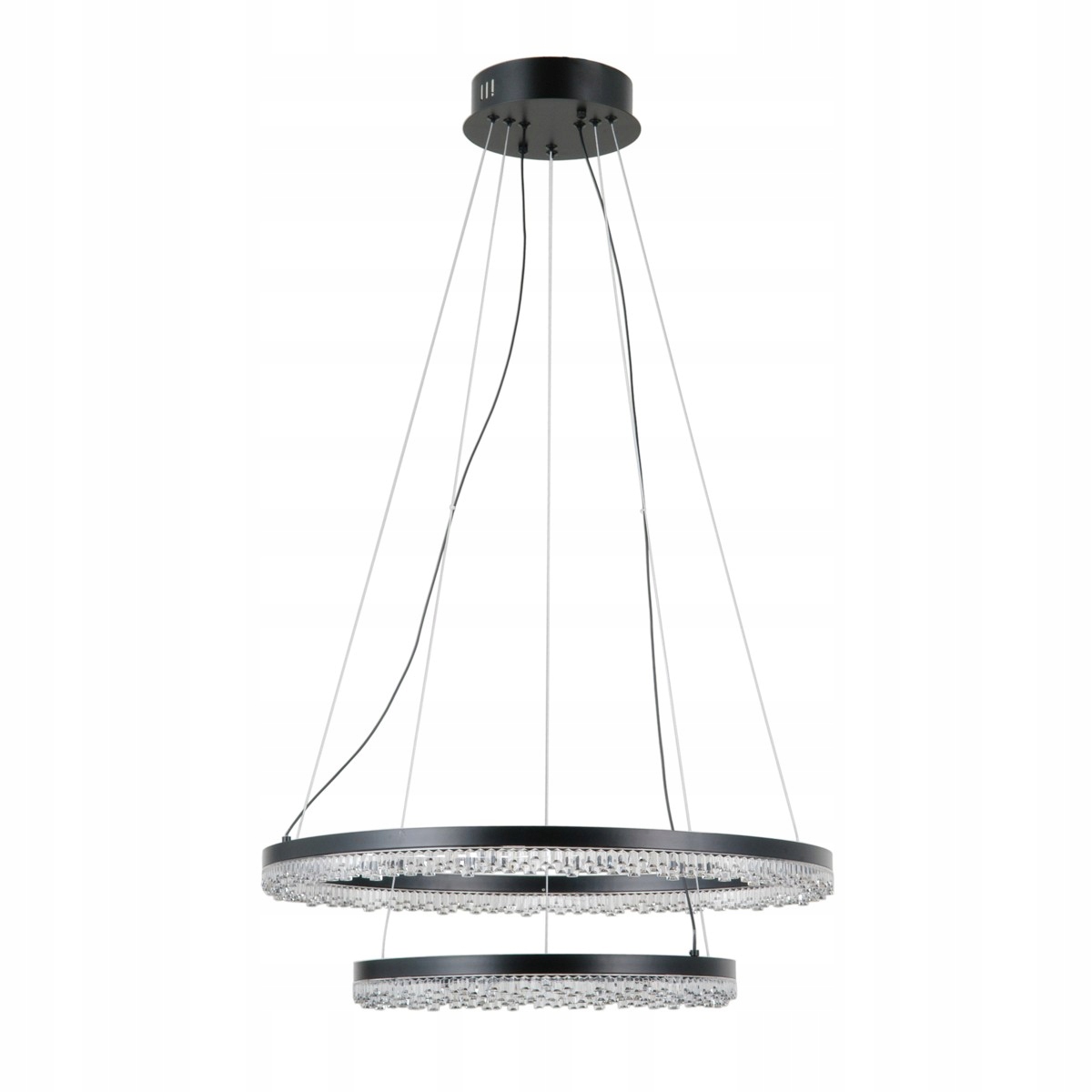 Barlo PND-34526-2L-BK Moderná čierna Led závesná lampa