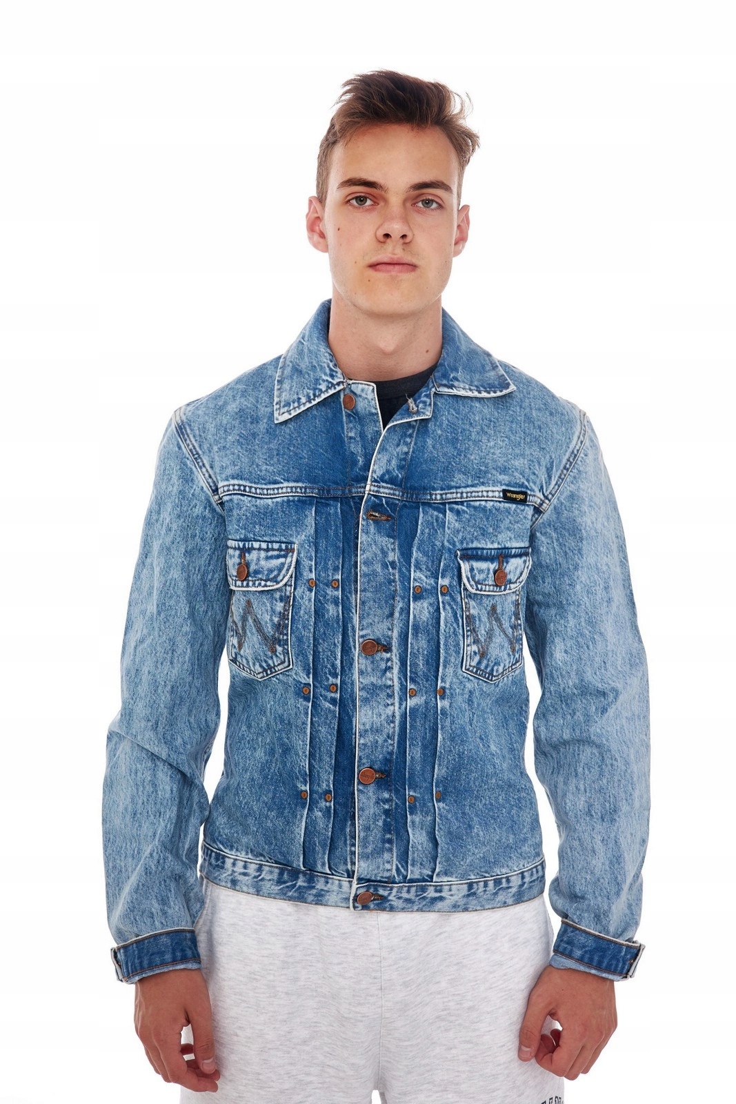 Pánská bunda Wrangler Retro Jacket Glaston Blue W442GW13S M