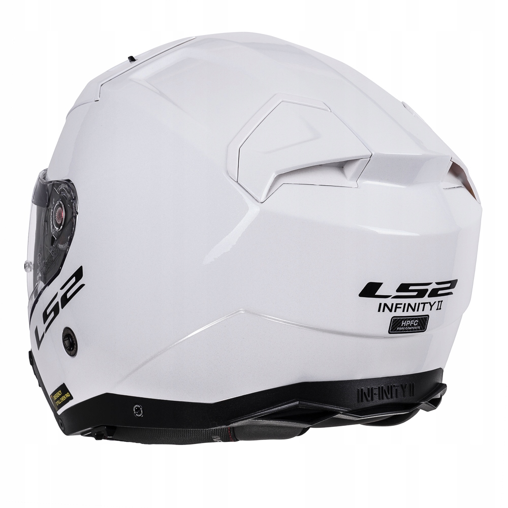 LS2 KASK MOTOCYKLOWY OTWARTY OF603 INFINITY II SOLID WHITE L Homologacja europejska ECE R22-06