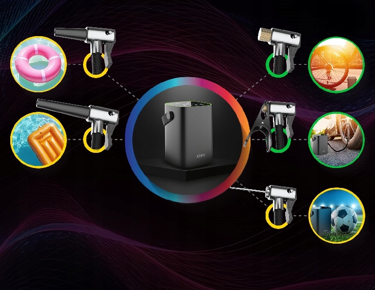 KOMPRESOR SAMOCHODOWY XBLITZ AIRBOOST 12V PRZENOŚNA SPRĘŻARKA ELEKTRYCZNA Ciśnienie maksymalne 10.3 bar