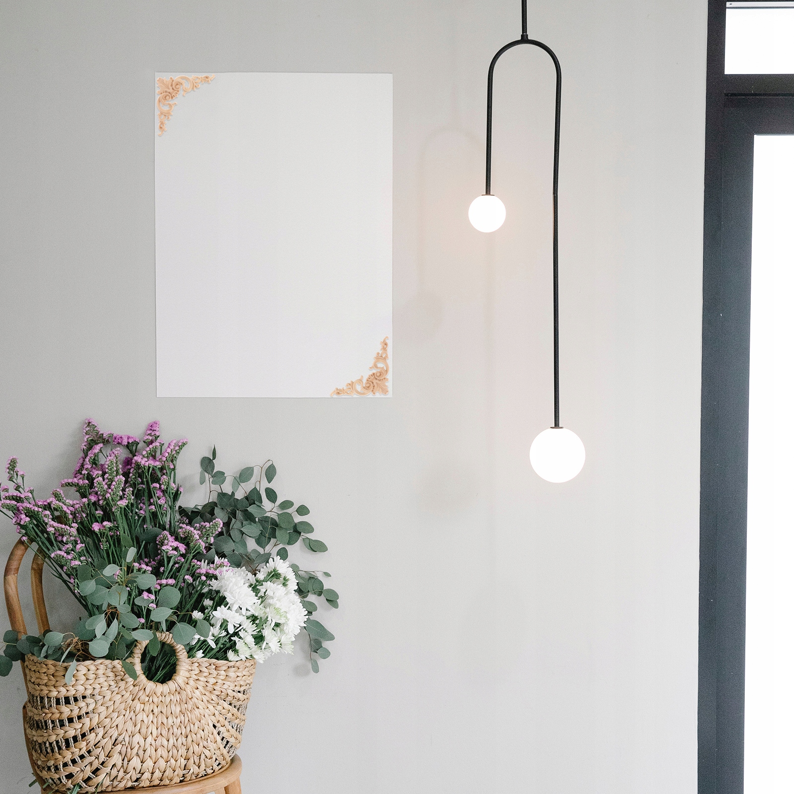 MEBLE DOMOWE RETRO DECOR APLIKACJE NAROŻNE Długość (cm) 12 cm