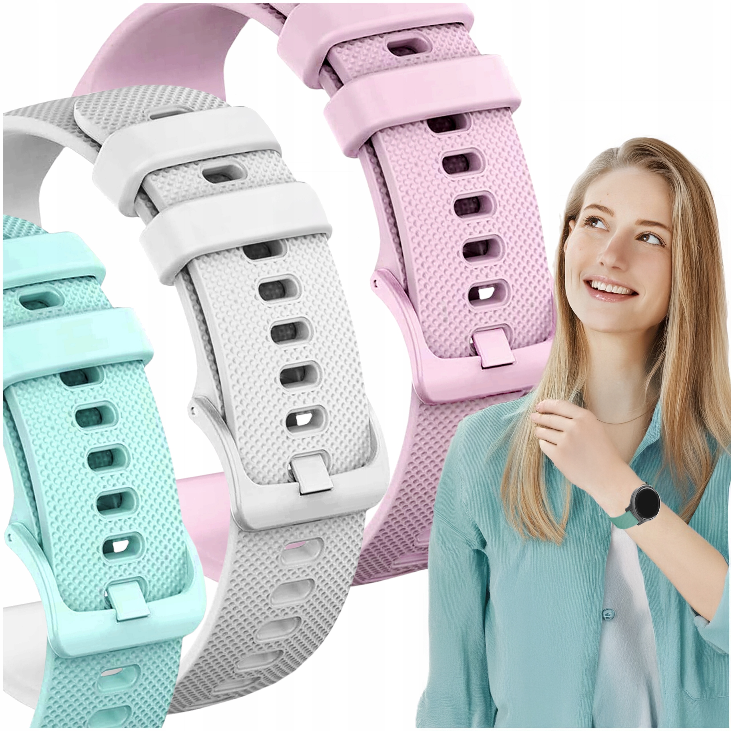 3x Pasek Do Garmin Vivoactive 4S Vivomove Venu 2S 3S Forerunner 255S 256S