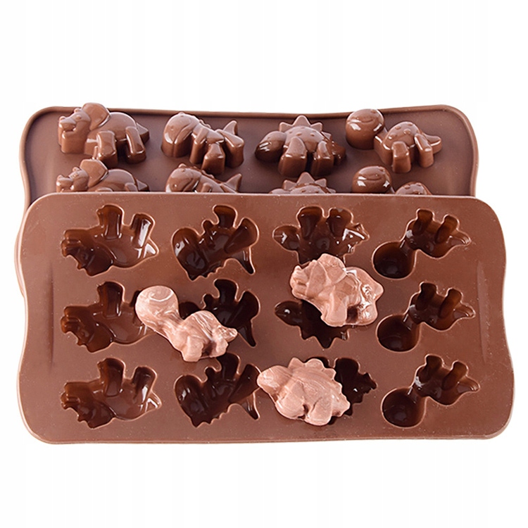 

Foremka silikonowa Dinozaury do czekolady wosku