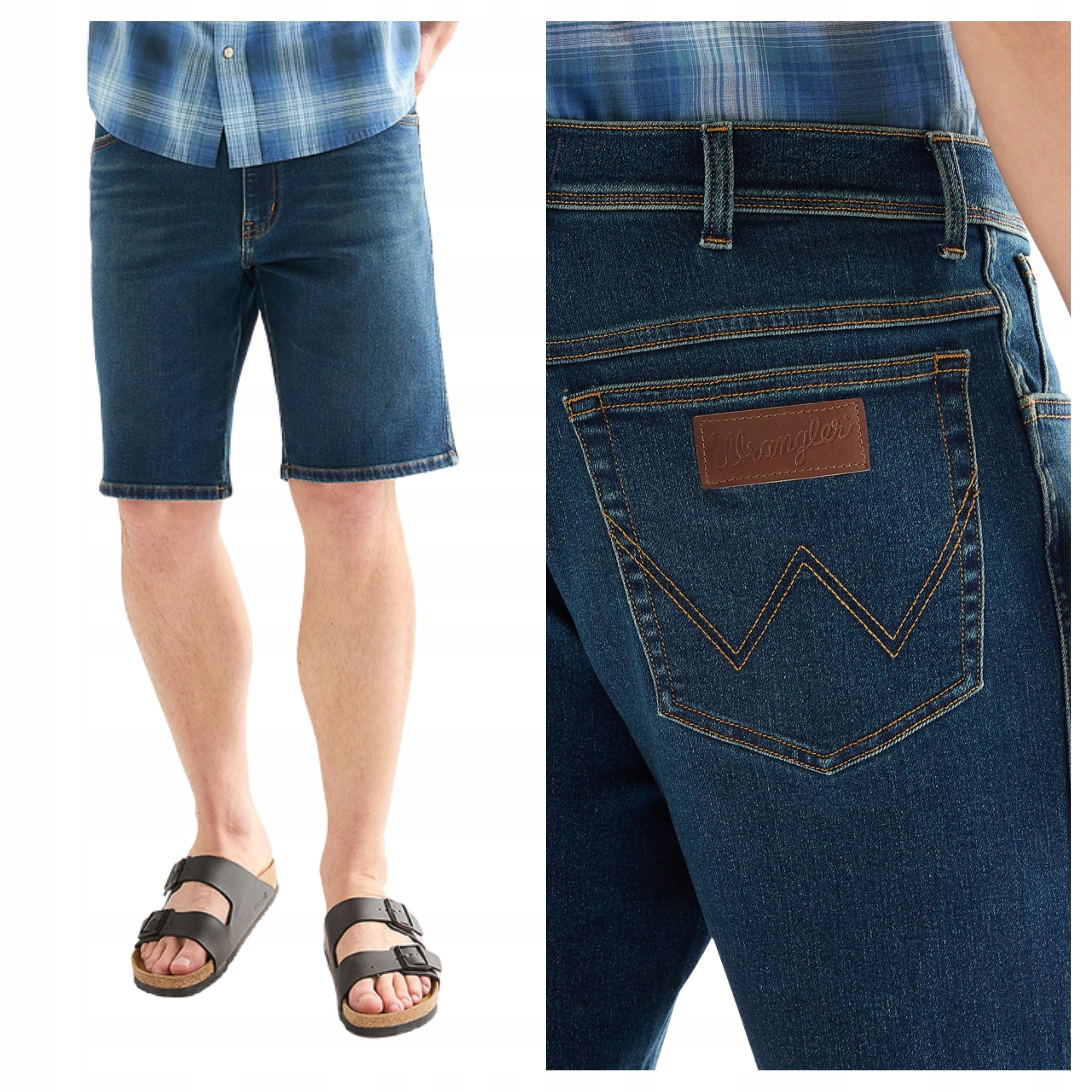 Pánské šortky Wrangler Texas Shorts Jeansové modré Oliver W36