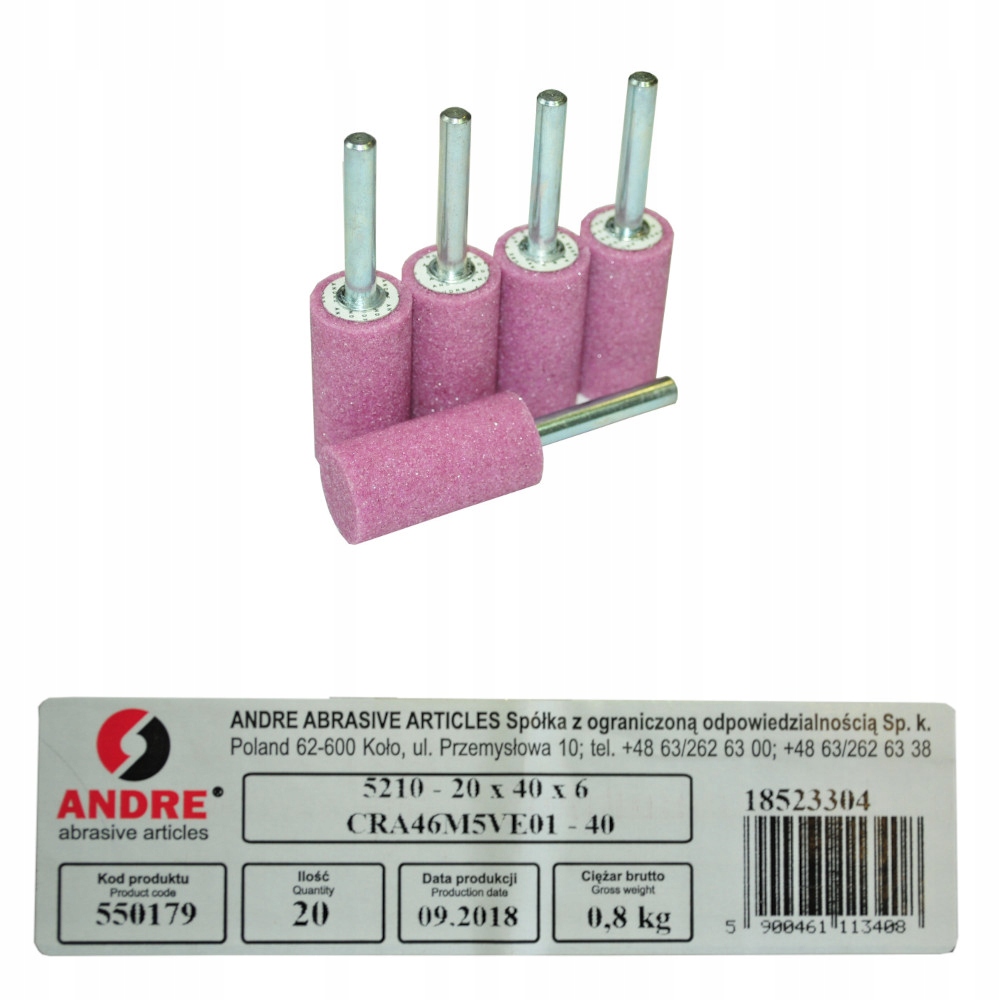 

Ściernica Trzpieniowa Andre 20X40X6 CRA46M5VE01-40