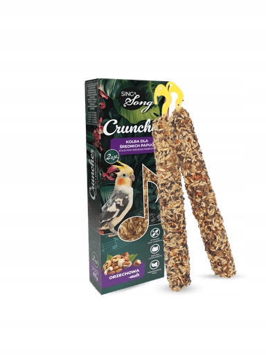 7 X Sing&song cruncher pro střední papoušky 85 g ořechový