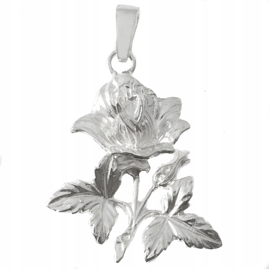 Pohádkový Jemný Stříbrný Přívěsek Růže 925 Květ