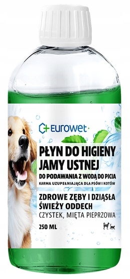 Levně Eurowet Ústní voda pro psy a kočky 250ml