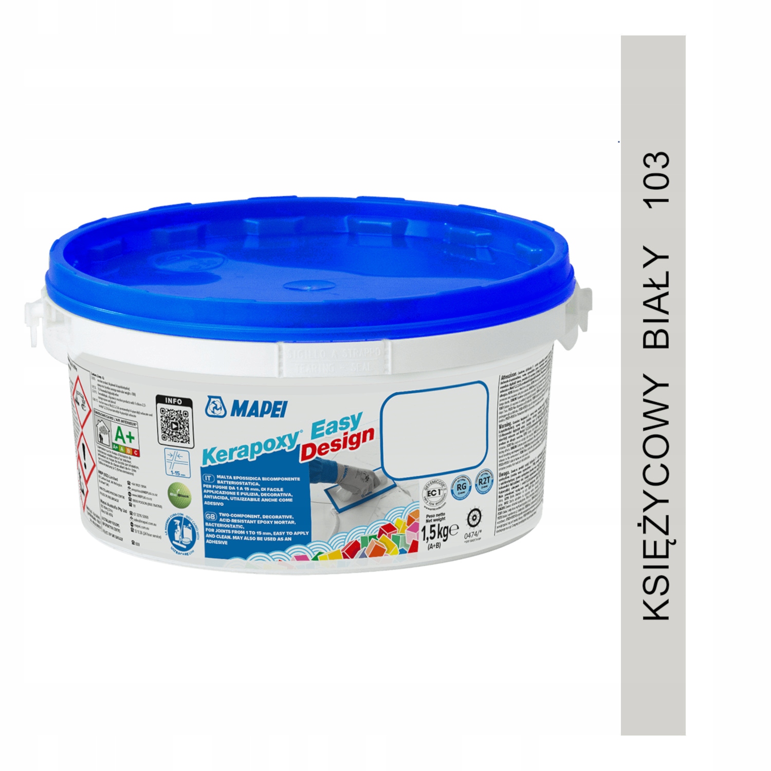 Epoxidová fuga Mapei bílá 103 měsíční bílá 1,5 kg