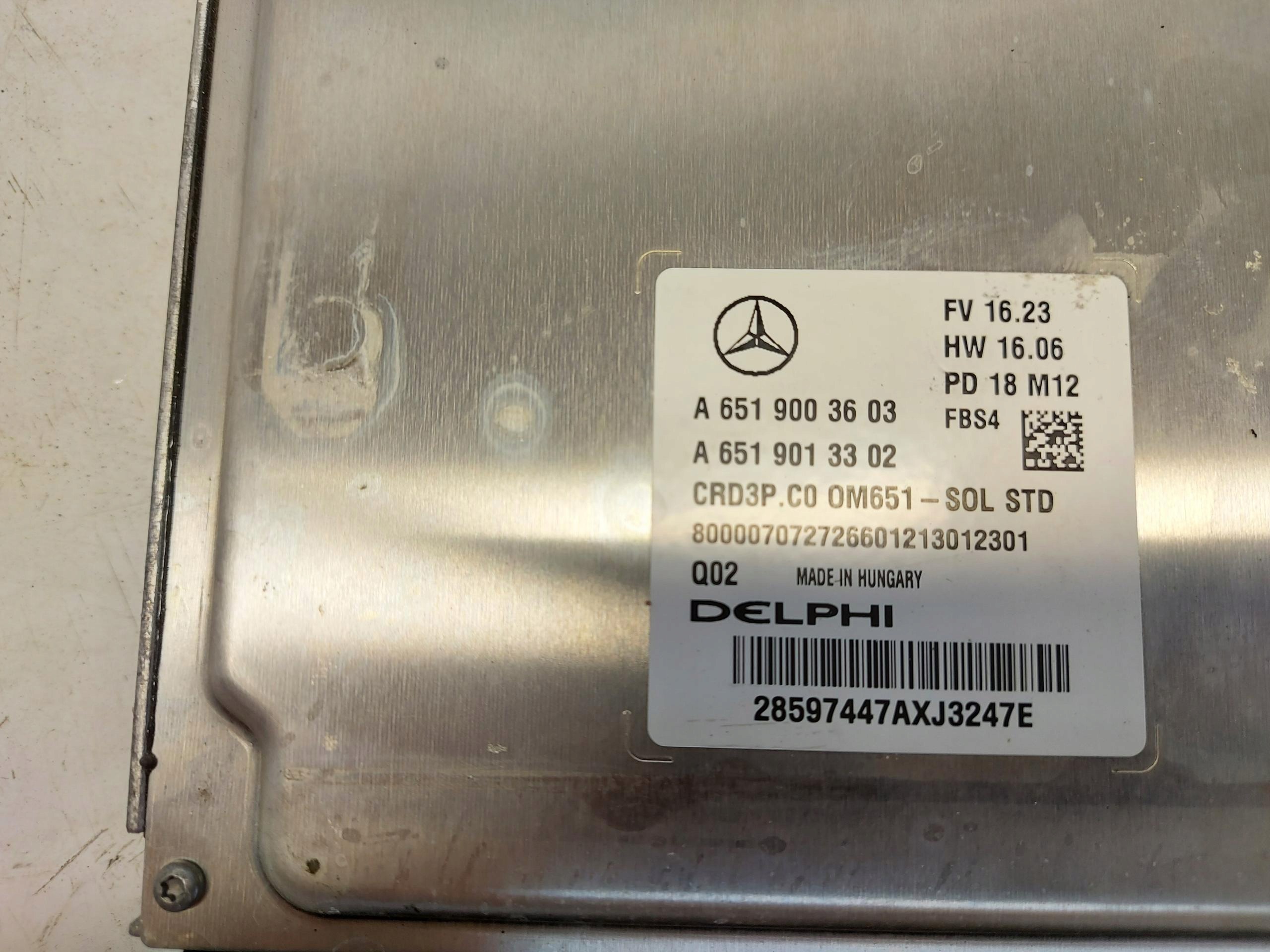 Mercedes Sprinter w907 2020, 2.1 CDI computer Motore ECU A6519003603