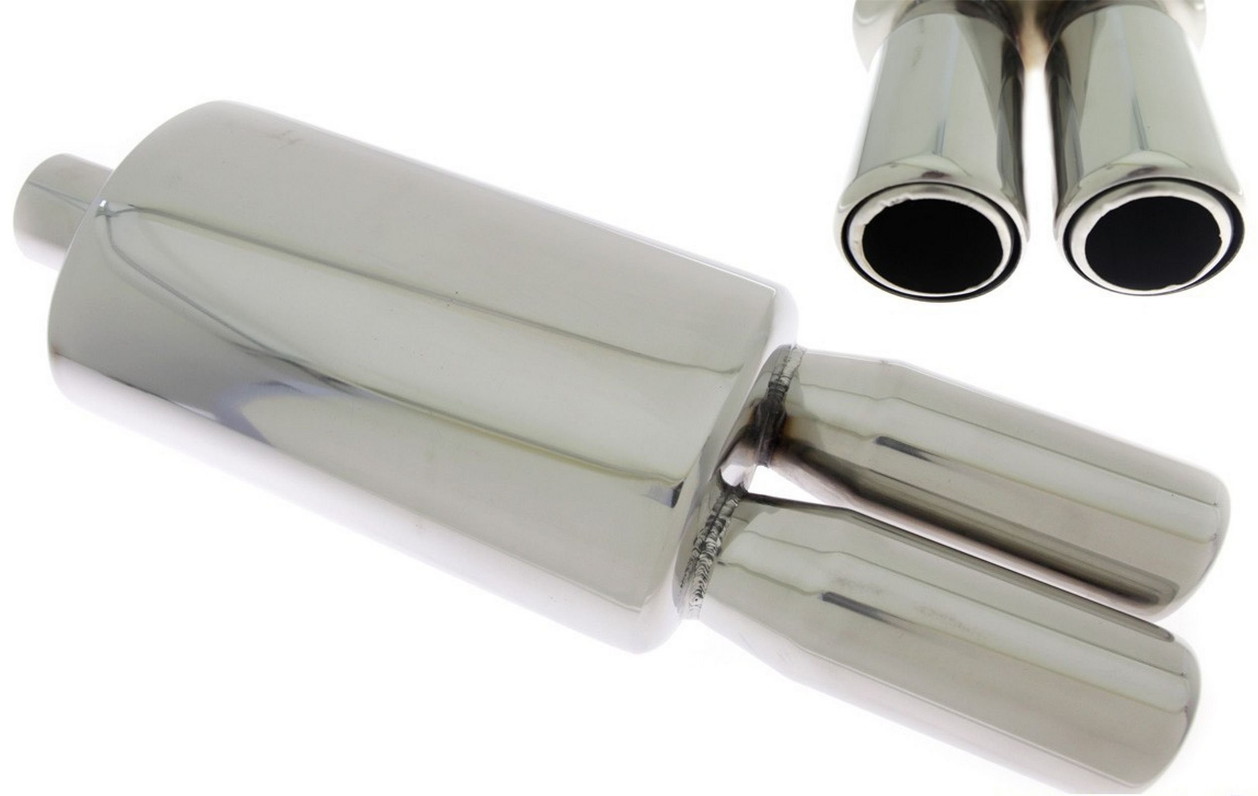 TLUMIK SPORTOWY KONCOWY 2 X 77mm TurboWorks 2 5