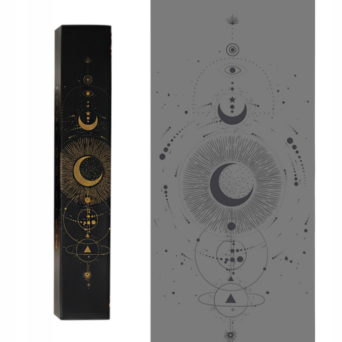 Mata Premium Do Jogi Ćwiczeń Ciężka Kauczuk Pu Wzór Księżyca Antypoślizgowa