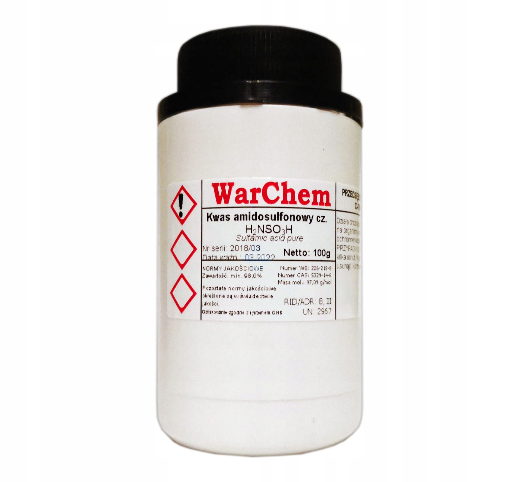 

Kwas Amidosulfonowy czysty 100g