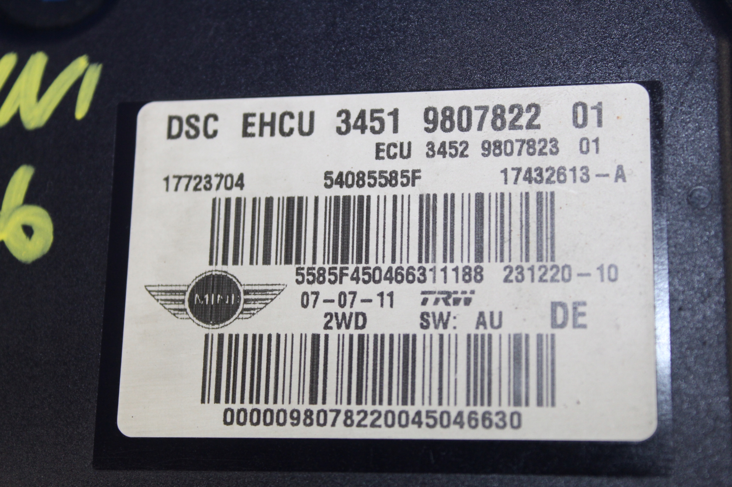 MINI oe 9807822 насос ABS